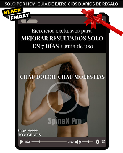SpineX Pro – Corrector de Postura + Rutina de Ejercicios