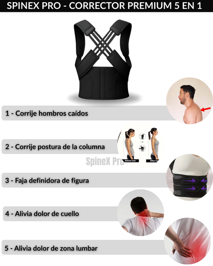 SpineX Pro – Corrector de Postura + Rutina de Ejercicios